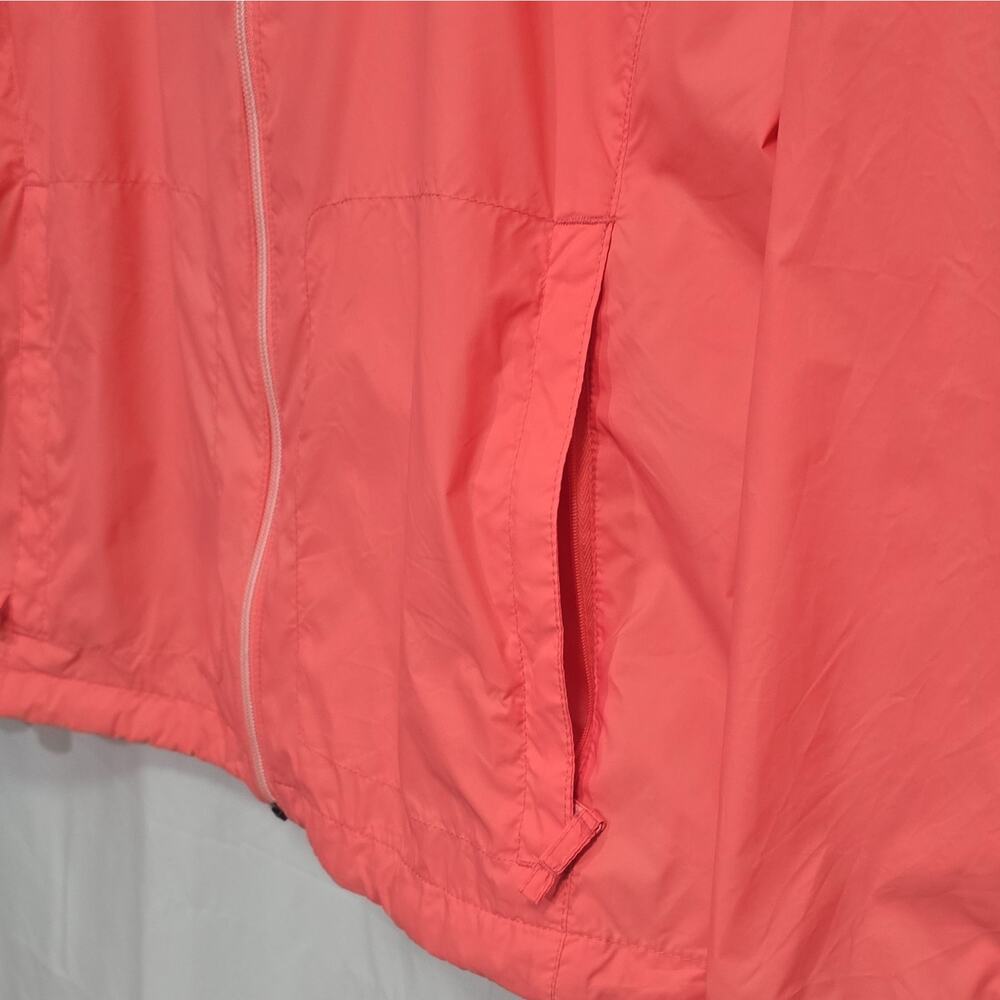 Columbia Women’s XXL Peach Hooded Full Zip Pockets Windbreaker Jacket - Picture 4 of 13